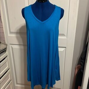 Blue Sleeveless Women's Top